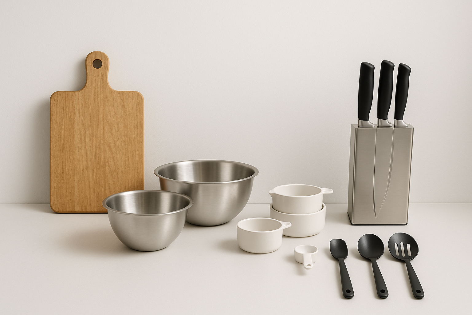 An image with kitchen utilities with more plain surface